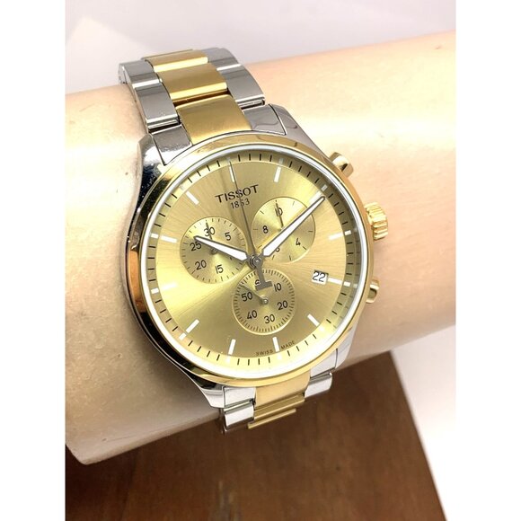 Tissot Men's Watch Chrono XL Swiss Quartz Chronograph Two Tone T1166172202100 - Picture 12 of 15